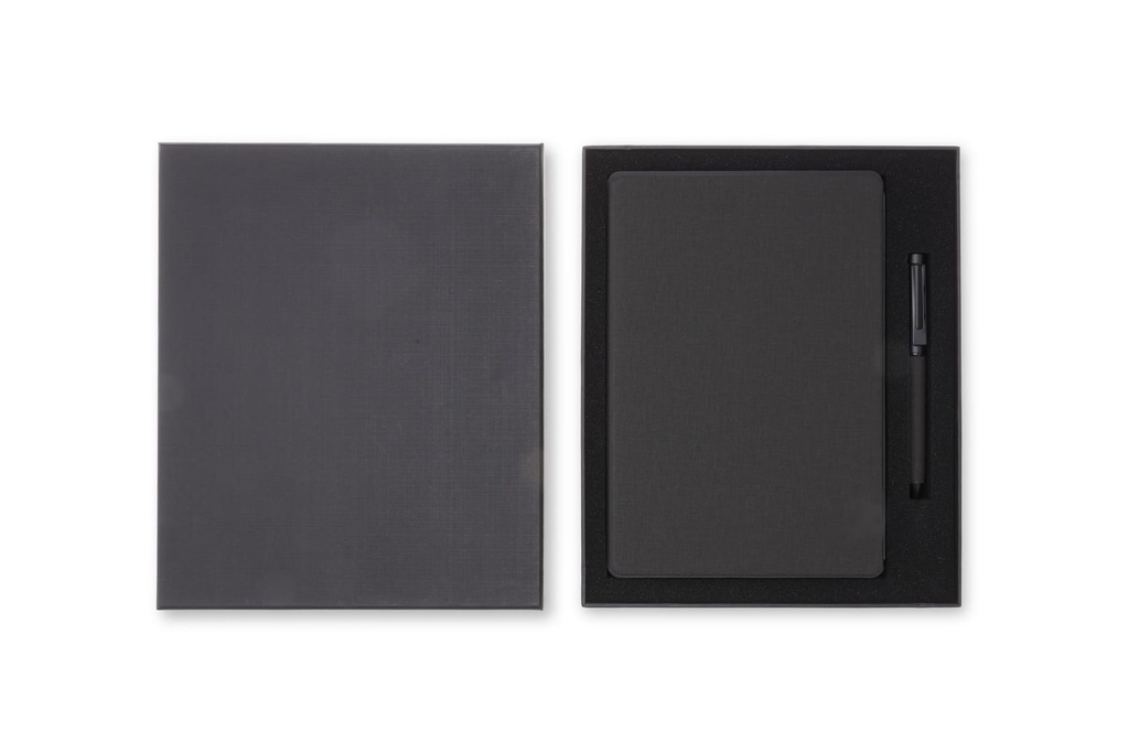 CHANGE ZERO Sustainable Gift Set with Refillable Notebook & Pen - Black