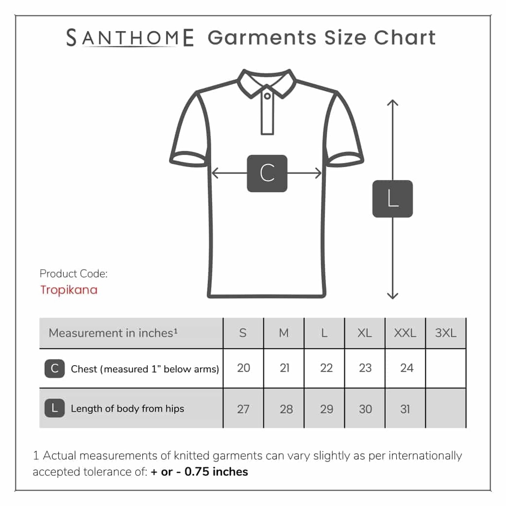 TROPIKANA - SANTHOME DryNCool Polo Shirt with UV protection