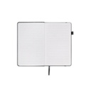FAROE - Santhome A5 PU Hard Cover Notebook with Pen Loop - Black