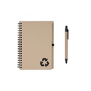 SION- eco-neutral B6 Notepad & Pen Set with Sticky Note - Black