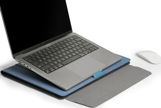 FULDA - CHANGE Collection RPET Laptop Case & Workstation - Navy Blue