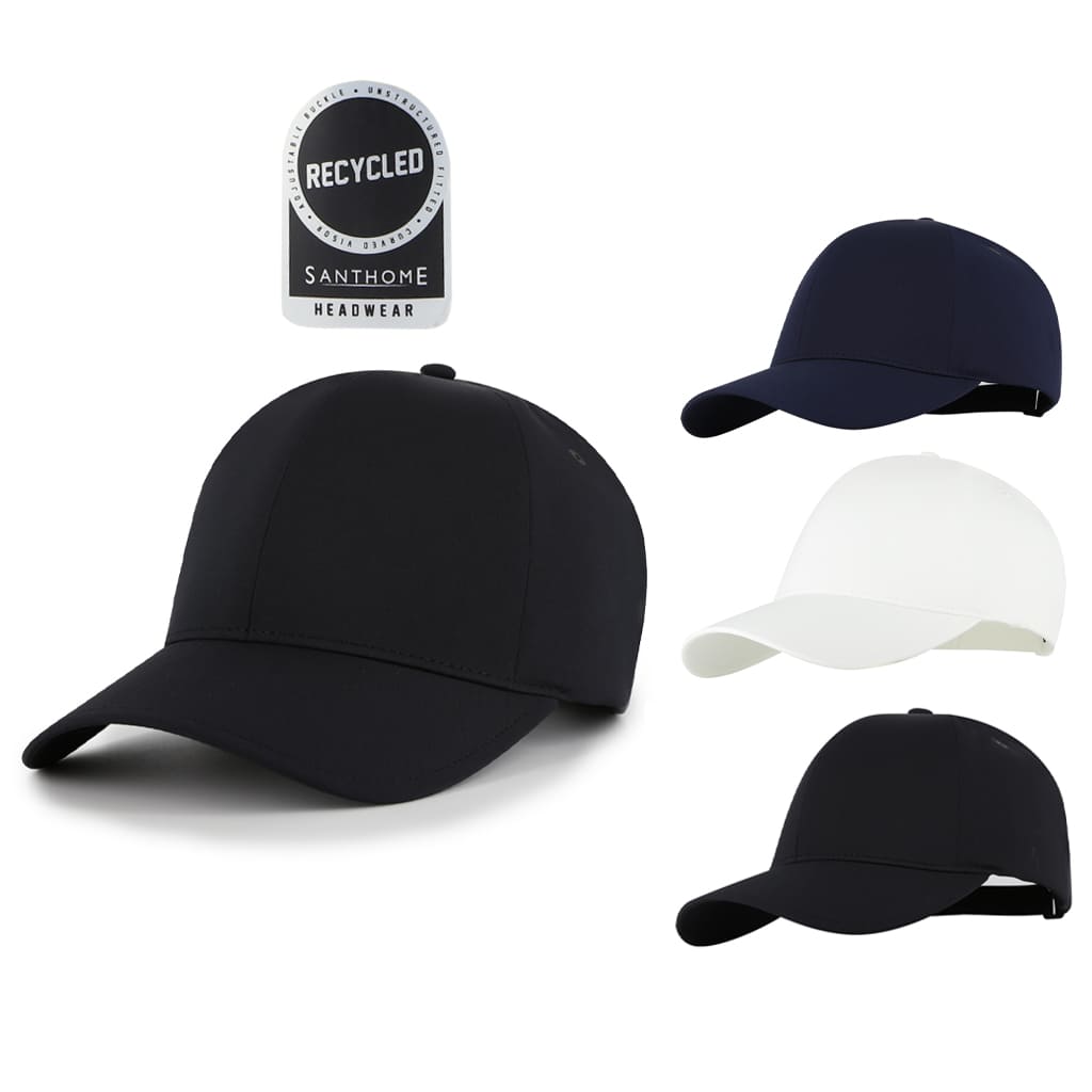 Peak - Santhome Seamless 6 - Panel Cap - Navy Blue