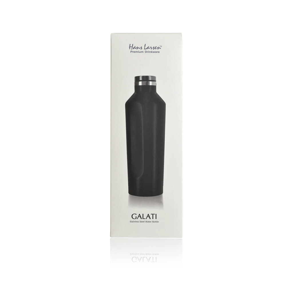 GALATI - Hans Larsen Double Wall Stainless Steel Water Bottle - Black