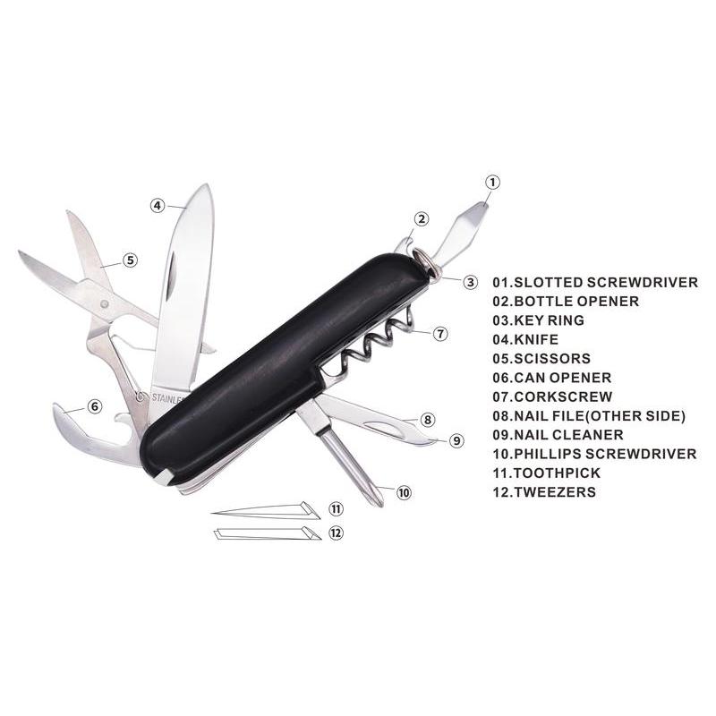 SALO - 12 in 1 Multi Function Tool - Black