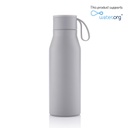 NEBRA - CHANGE Collection Vacuum Bottle with Loop - 600ml - Grey