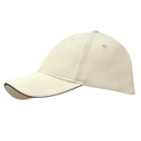 Santhome Nu-Fit® Performance Stretch-Fitted Cap - Cream / Black