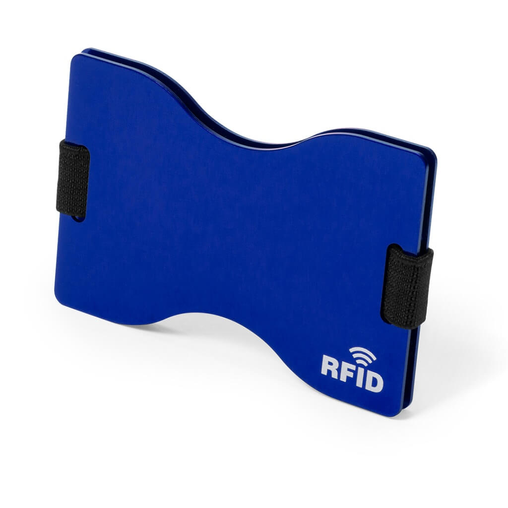 Card Holder With RFID Blocking Technology - Blue