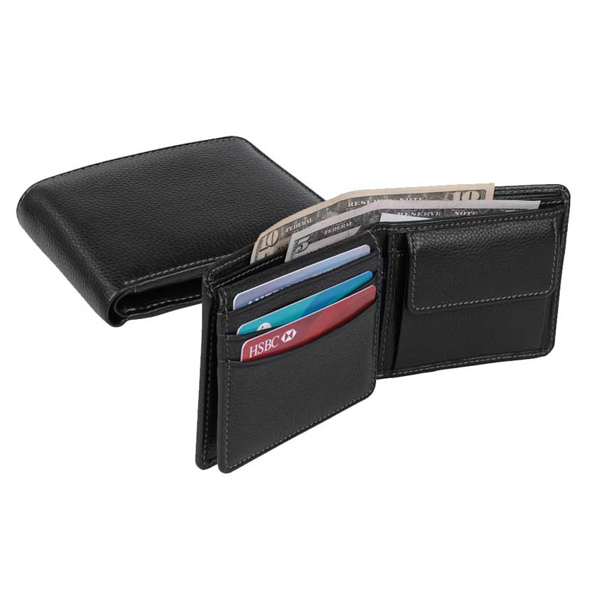 TOLUCA - SANTHOME Men's Wallet In Genuine Leather (Anti-microbial)