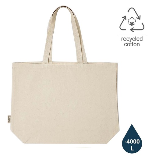 [CTEN 426] NIDDA - Non GRS - Recycled Cotton Beach / Shopping Bag - 300GSM - Natural