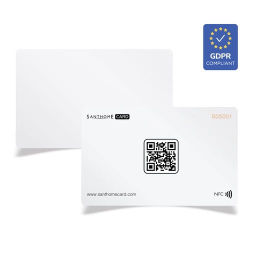 [ITSN 1181] Santhome Card - Digital Business NFC Card - White