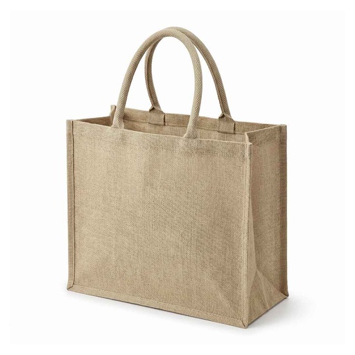 [JT 201-Natural] Eco-neutral Jute Shopping Bag - Horizontal - Natural